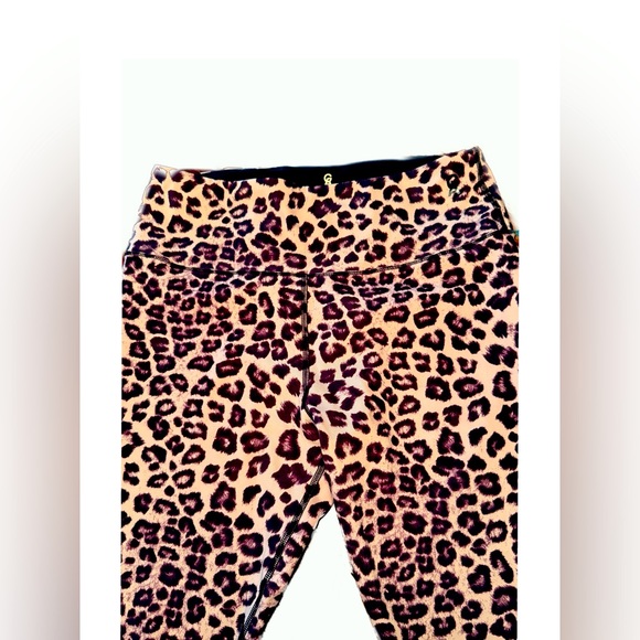 Good American Cheetah Core Strength High Waist Leggings GA Size 4 (XL) - Picture 7 of 10